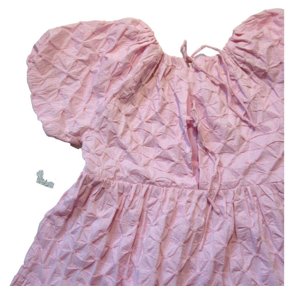 NWT Tuckernuck Hyacinth House Isabella in Pink Diamond Textured Mini Dress L - Picture 12 of 14